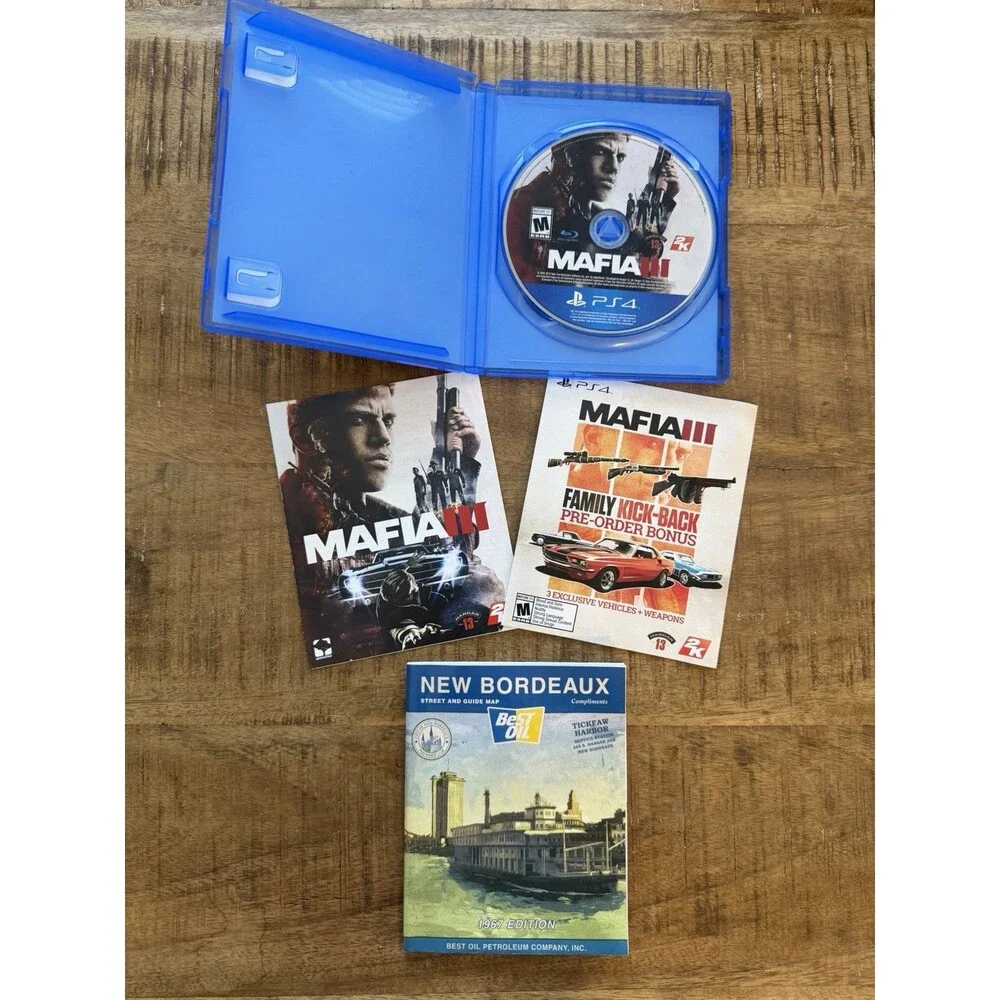 Mafia III 3 PlayStation 4 PS4 Complete with Map‎